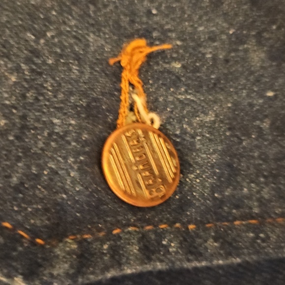 Vtg BRANDERS by Dickies 1970s Denim Waistcoat Vest - Picture 4 of 8